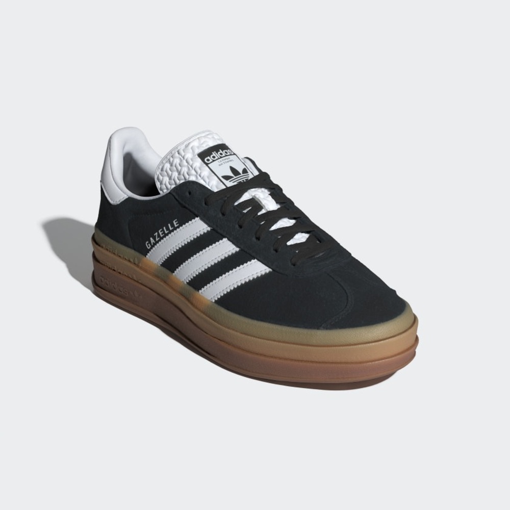 Adidas Gazelle Bold Sneaker - Core Black/ Cloud White/ Cloud White
